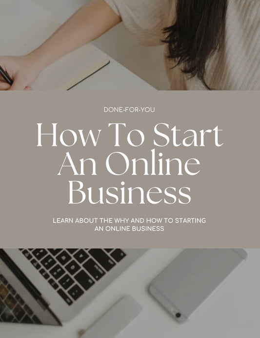 How to Start An Online Business