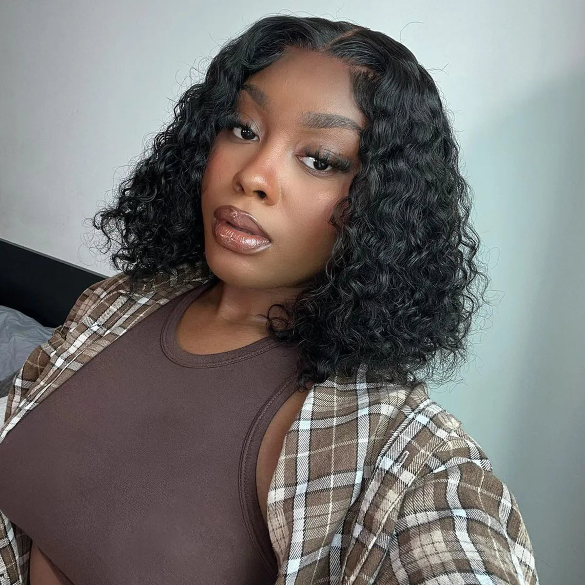 Brazilian 4x4 Glueless Curly Wig