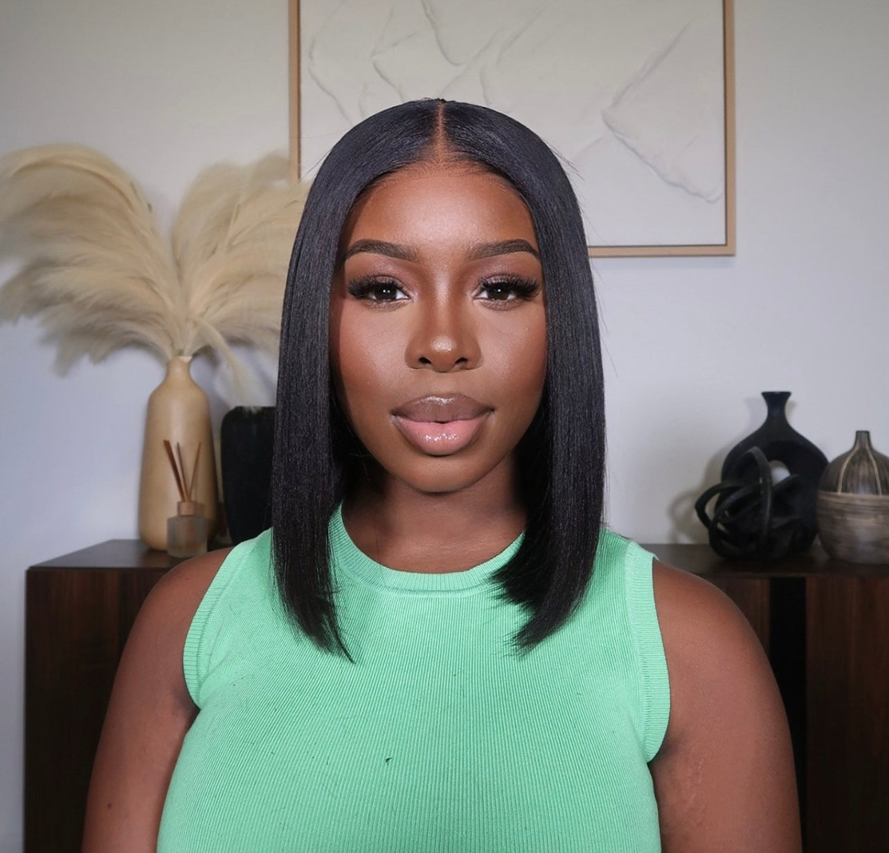 Brazilian 4x4 Glueless Straight  Double Drawn Wigs