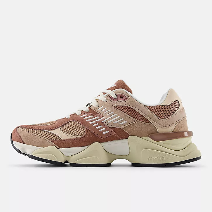 New Balance 9060 :  Sparrow with flat taupe and vintage rose